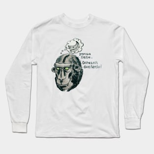 panza llena corazon contento Long Sleeve T-Shirt